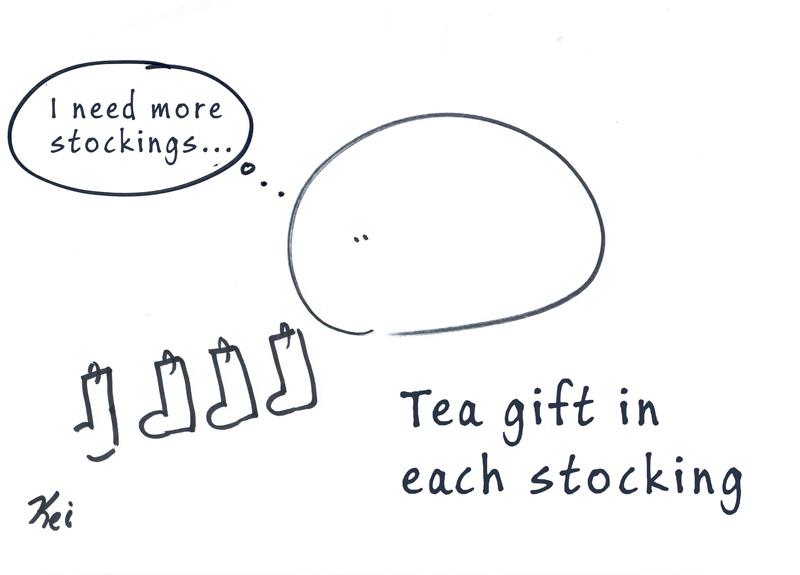 tea gift in stocking