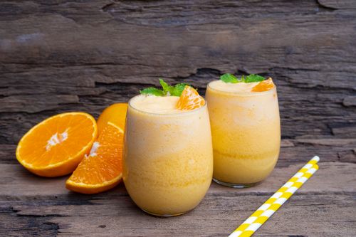 Orange yogurt smoothie