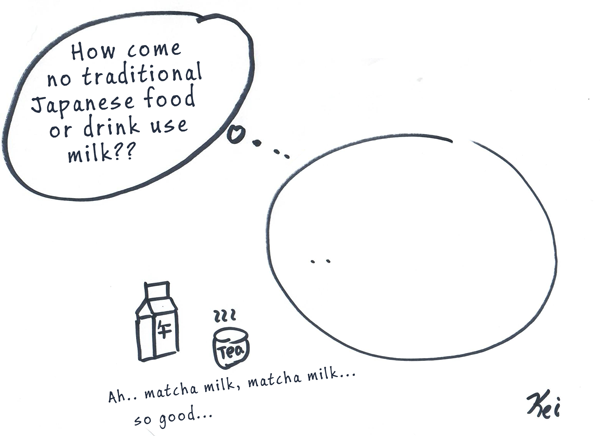 Matcha and Milk - perfect combination 
